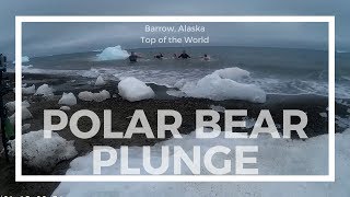 Barrow Alaska Polar Bear Plunge 2016 [upl. by Ateinotna]