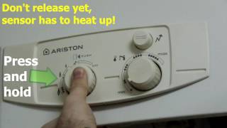 Relighting Pilot Light on Ariston Instant Water Heater [upl. by Enautna]