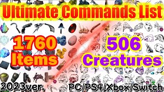 ARK Ultimate Commands All Items amp All Creatures 2023 PCPS4XboxSwitch [upl. by Syman]