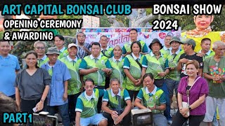 PART1ART CAPITAL BONSAI CLUB BONSAI AND DISPLAY VETERANS PARK ANGONO RIZAL [upl. by Nniroc]