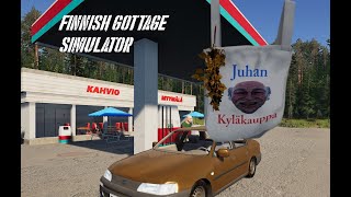 Virtuaalinen kesäloma  Finnish Cottage Simulator  Kiljua Reitti kaupalle ja Puusauna  1 [upl. by Eerihs]