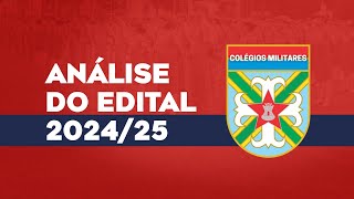 COLÉGIO MILITAR  ANÁLISE DO EDITAL DE INGRESSO 20242025 [upl. by Balcer]