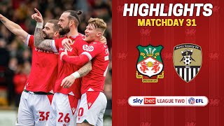 HIGHLIGHTS  Wrexham AFC vs Notts County [upl. by Yeltsew465]