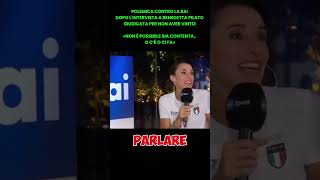 POLEMICA CONTRO LA RAI DOPO LINTERVISTA A BENEDETTA PILATO GIUDICATA PER NON AVER VINTO [upl. by Mullane]