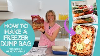 How To Make A Freezer Dump Bag  For A Healthy Mexican Chicken Tray Bake Recipe [upl. by Enidanreb]