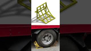 Wheel Chock 3dmodel metalfabrication metalwork fabrication 3ddesign powdercoated steel metal [upl. by Htenay843]