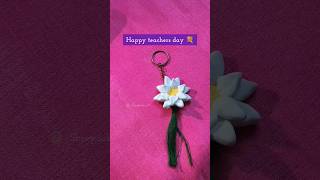 DIY keyring for teachers day clay keyring 💐💝 DIY handmade clay teachersday DIY [upl. by Euqinna]