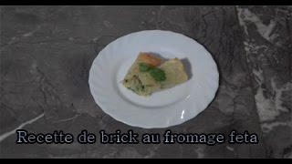 Recette de brick au fromage Feta [upl. by Enomor381]