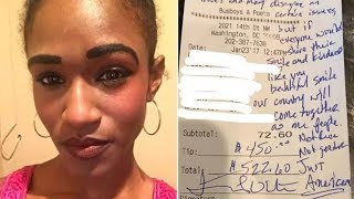 When This Waitress Served 3 ProTrump Customers The Note They Left Behind Took Her Breath Away [upl. by Akyssej]