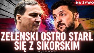 Zełenski ostro starł się z Sikorskim problemy w stosunkach Ukrainy z Polską [upl. by Aillimat681]