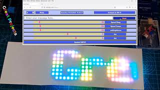 Projet With ESP32 and WS2812 RGB Led Matrix 8x32 [upl. by Adnaral]