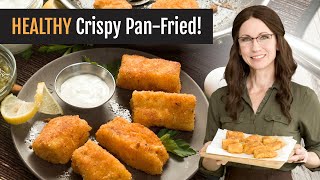 Breaded Fish and Tartar Sauce  HEALTHY PanFried amp GlutenFree [upl. by Patt]