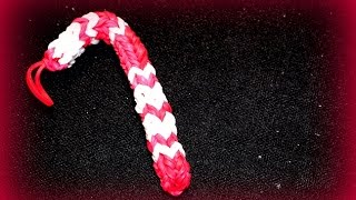 Loom Bandz Weihnachten Christmas Zuckerstange Candy Rainbow Loom deutsch [upl. by Orlov]