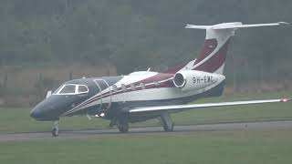 EMBRAER PHENOM 300 9HEMC DEPARTING FROM FARNBOROUGHEGLFFAB UK 2192024 [upl. by Einaled]