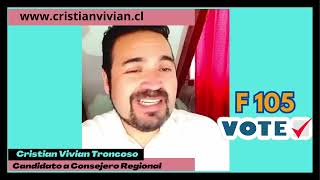 Cristian Vivian Troncoso Candidato a Consejero Regional [upl. by Tully]