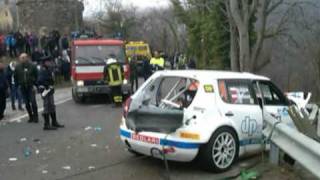 Kubica Crash in Rally di Andora 2011 NEW FOTO [upl. by Gusba]