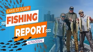 The Lake St Clair Fishing Report 4102024 [upl. by Lleznov]