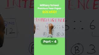 Rashtriya Military School Previous Year Paper Intelligence Pt4 Solved  RMS Previous Year Paper [upl. by Ocirled]