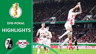 RBL DOMINATED SemiFinal clash  SC Freiburg vs RB Leipzig 15  Highlights  DFBPokal SemiFinal [upl. by Dian]