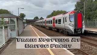 Train Spotting at Briton Ferry [upl. by Bergwall156]