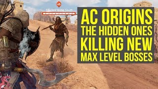 Assassins Creed Origins DLC Fighting NEW MAX LEVEL BOSSES  Shadows of the Scarab AC Origins DLC [upl. by Eecats727]