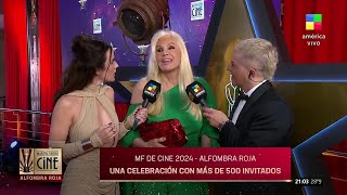 SUSANA GIMÉNEZ GUILLERMO FRANCELLA y SOLEDAD SILVEYRA en los MF DE CINE 🎭🤩 [upl. by Nylynnej21]