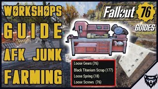 FALLOUT 76 Guide  Fallout 76 Workshops Junk Scrap and Crafting [upl. by Nero]