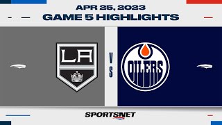 NHL Game 5 Highlights  Kings vs Oilers  April 25 2023 [upl. by Alhak]