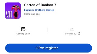 Garten of Banban 7 Mobile Preregister Now [upl. by Raviv]