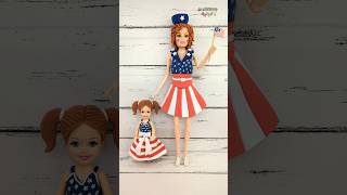 Getting Ready For Independence Day USA🇺🇸🇺🇲July 4th USA Independence Day Special Flag Dress clayart [upl. by Innoj]