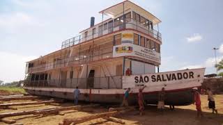 VAPOR SÃO SALVADOR  REVITALIZADO DE MODO SIMPLES Hoje virou Barco Escola em Ibotirama BA [upl. by Ahsenroc]