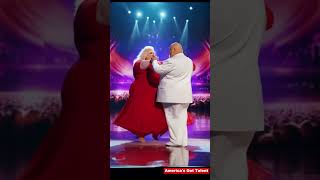 Fat couple rock the Americas Got Talent stage [upl. by Hebner]