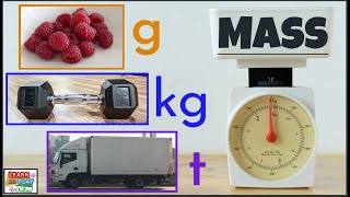 Mass Grams Kilograms and Tonnes for Kids [upl. by Egroj]