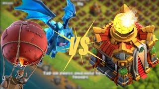 Clash Of Clans  EDragon  Ballons  Three star  Battle Blimp supercell [upl. by Isiah]