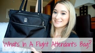 Whats In My Bag  Flight Attendant Edition [upl. by Aehta497]