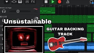 Muse  Unsustainable GUITAR Backing Track  Instrumental  Garageband cover [upl. by Iand]