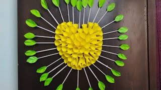 quotCreative DIY Paper Flower Wall Decor  Simple amp Beautiful Craft Tutorialquot StepbyStep Guide [upl. by Herates]