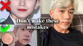 Natural Korean Male Makeup Tutorial for Acne Prone skin  Brute Choi [upl. by Hujsak962]