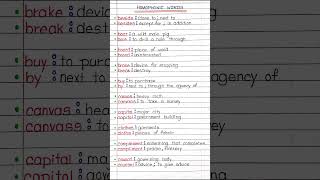 Commonly Confused Words or Homophonic Words in English  P2 [upl. by Aiduan]