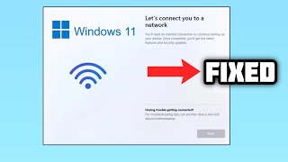 FIXED Windows stuck on quotLets connect you to a networkquot issue  2024 [upl. by Anitsuga]