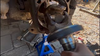 2007 f250 60 passenger front axle hub carrier and broke replacement [upl. by Arvie]