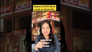 Icici bank result impact on Banknifty trading banknifty viralvideo shorts kavitastocks [upl. by Akcemat853]