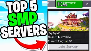 Top 5 SMP Servers Minecraft Bedrock Edition 121 [upl. by Niamert]