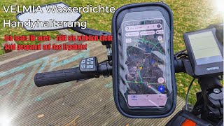 VELMIA Wasserdichte Handyhalterung im Test Hält sie wirklich dicht [upl. by Capps551]