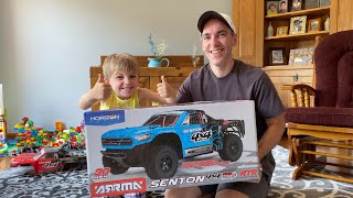 Unboxing Clarks New RC Race Truck  Arrma Senton 4x4 Mega [upl. by Sebastien]