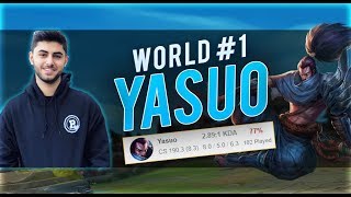 YASSUO styling on Korean Rank 1 Mid KNIGHT  1 Yasuo world  77 WR Korea [upl. by Davy]