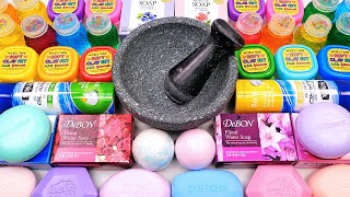 Satisfying Video Mixing Makeup Cosmetics Bubble Soap Glitter Squishy Ball into Clear Slime GoGo ASMR [upl. by Clarette]