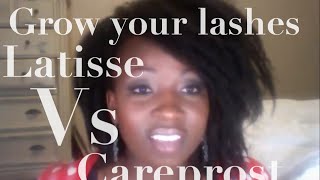 Latisse vs Careprost review a side by side comparison How to grow your lashes [upl. by Tamqrah]