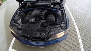 BMW E46 320i Ramair Jet Stream Air Intake  Sound  1 [upl. by Sheline]