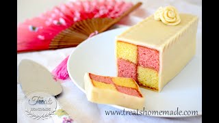 Battenberg Cake ◦ Gâteau de Battenberg [upl. by Pavior5]